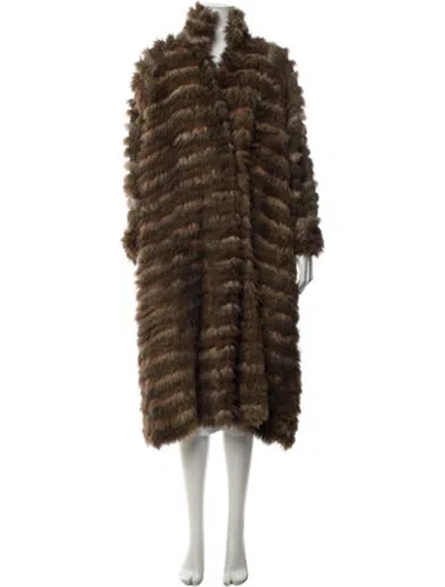 Pre-owned Revillon Fur Fur Coat In Brown