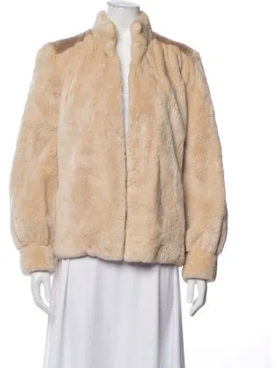 Pre-owned Revillon Fur Fur Jacket In Neutral