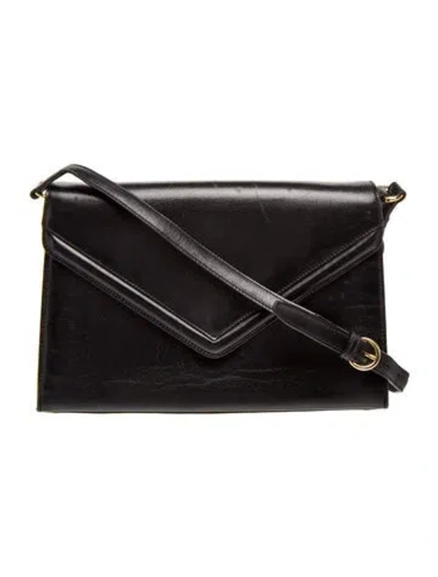 Pre-owned Revillon Leather Crossbody Bag In Black