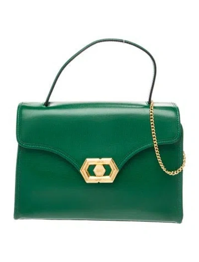 Pre-owned Revillon Leather Shoulder Bag In Green
