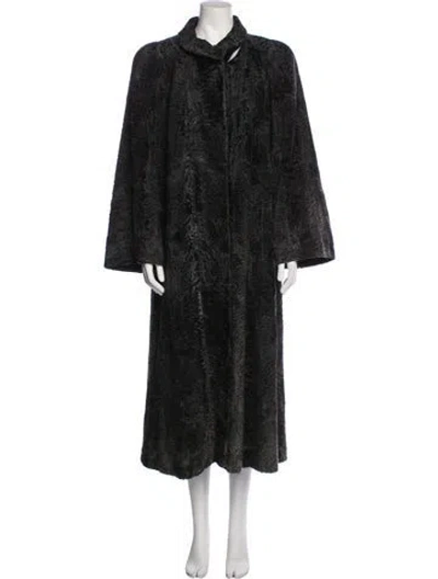 Pre-owned Revillon Vintage Fur Coat In Gray