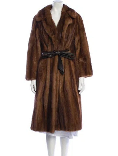 Pre-owned Revillon Vintage Fur Fur Coat In Brown