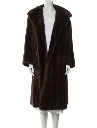 Pre-owned Revillon Vintage Mink Coat In Brown