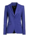 Revise Concept Woman Blazer Purple Size 4 Polyester, Viscose, Elastane In Blue