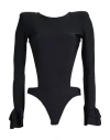 Revise Concept Woman Bodysuit Black Size 6 Polyamide, Elastane