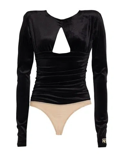 Revise Concept Woman Bodysuit Black Size 6 Polyester, Elastane