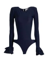 Revise Concept Woman Bodysuit Navy Size 6 Polyamide, Elastane In Navy