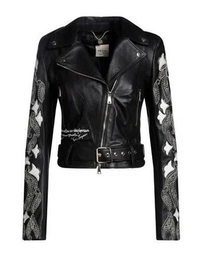 Revise Concept Woman Jacket Black Size S Polyurethane, Polyolefin