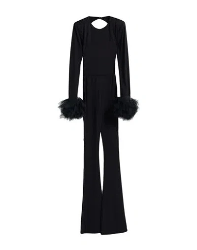 Revise Concept Woman Jumpsuit Black Size 4 Viscose, Nylon, Elastane