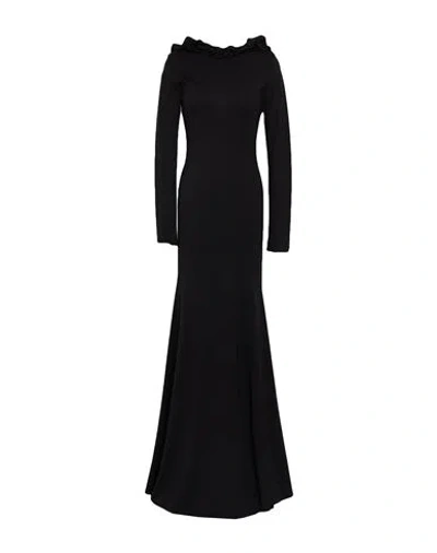 Revise Concept Woman Maxi Dress Black Size 6 Viscose, Polyamide, Elastane
