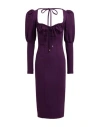 Revise Concept Woman Midi Dress Purple Size 6 Viscose, Polyamide, Elastane