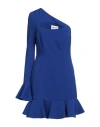 Revise Concept Woman Mini Dress Blue Size 8 Polyester, Elastane