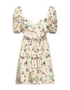 Revise Concept Woman Mini Dress Cream Size 4 Cotton In White