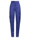 Revise Concept Woman Pants Purple Size 4 Polyurethane, Polyester In Blue