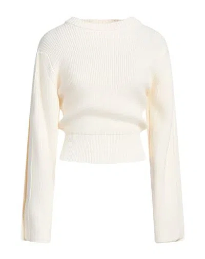 Revise Concept Woman Sweater Cream Size S Merino Wool, Acrylic In White