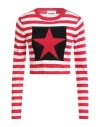 Revise Concept Woman Sweater Red Size M Nylon, Polyester, Acrylic, Wool In Red