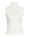 Revise Concept Woman Turtleneck Ivory Size Xs Viscose, Polyester, Nylon In White