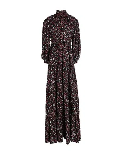 Revise Woman Long Dress Black Size L Viscose
