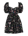 Revise Woman Mini Dress Black Size 10 Cotton