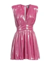 Revise Woman Mini Dress Magenta Size 10 Polyester In Magenta
