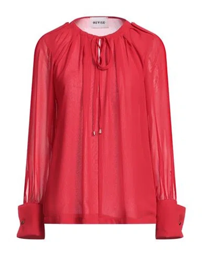 Revise Woman Top Red Size 6 Polyester In Red