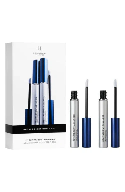 Revitalash® Cosmetics Revitabrow® Advanced Eyebrow Conditioning Duo $222 Value In No Color