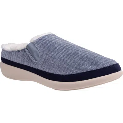 Revitalign Apres Faux Fur Lined Slipper In Blue