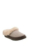 Revitalign Aspen Nordic Orthotic Faux Fur Lined Slippers In Gray
