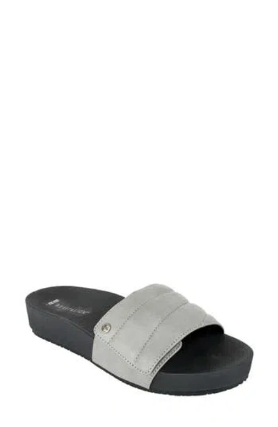 Revitalign Breezy Slide Sandal In Gray