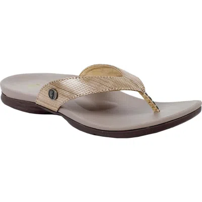 Revitalign Chameleon Orthotic Flip Flop In Brown