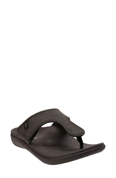 Revitalign Coco Flip Flop In Black