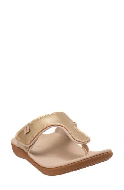 Revitalign Coco Flip Flop In Champagne