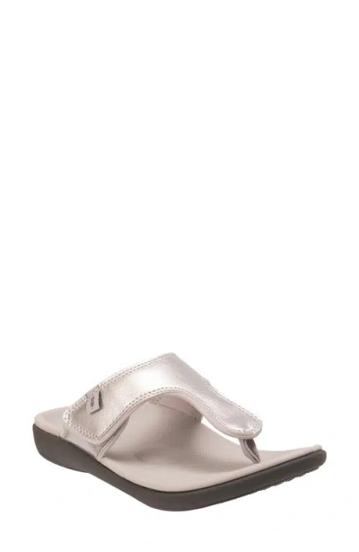 Revitalign Coco Flip Flop In Silver