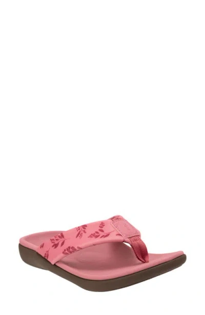 Revitalign Dahlia Botanical Orthotic Flip Flop In Heather Rose