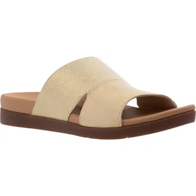 Revitalign Dawn Shimmer Slide Sandal In Neutral