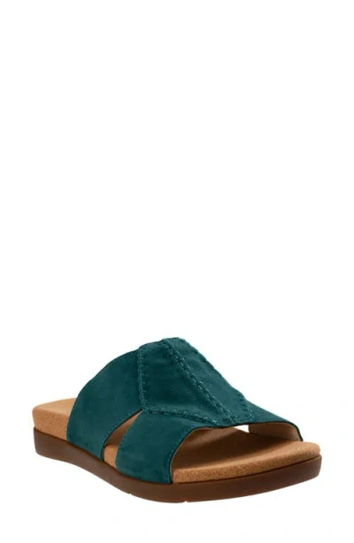 Revitalign Dolce Slide Sandal In Spruce Green