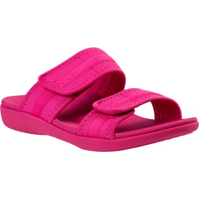 Revitalign Elevate Double Strap Slide Sandal In Pink