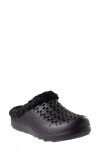 Revitalign Fusion Vitality Faux Fur Lined Clog In Black