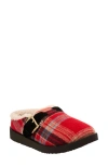 Revitalign Gift Plaid Faux Shearling Lined Slipper In Multi
