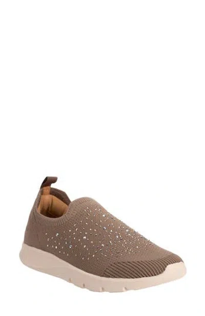 Revitalign Harbor Shimmer Slip-on Sneaker In Brown