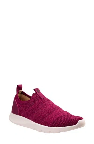 Revitalign Inlet Slip On Sneaker In Burgundy