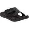 Revitalign Kholo Raffia Slide Sandal In Black