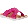 Revitalign Kholo Raffia Slide Sandal In Pink
