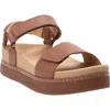 Revitalign Kiera Ankle Strap Sandal In Tan