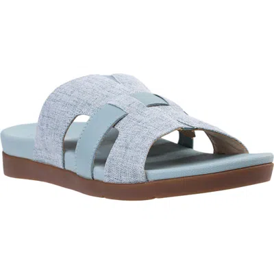 Revitalign Lisbon Slide Sandal In Blue