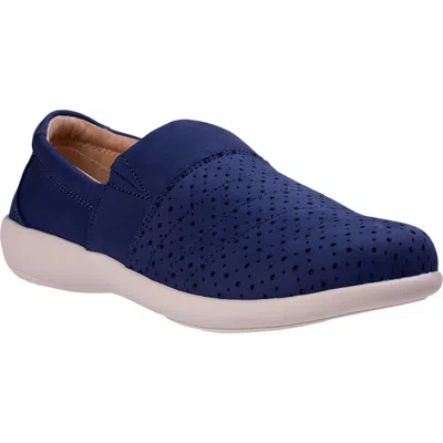 Revitalign Ridgeway Leather Slip On Sneaker In Blue