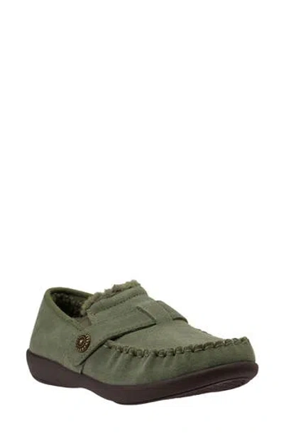 Revitalign Siesta Splendid Faux Leather Slip-on In Green