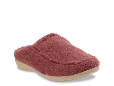 Revitalign Siesta Teddy Slipper In Red