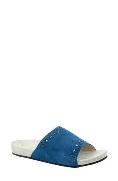 Revitalign Sofia Stud Orthotic Slide Sandal In Blue