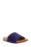Revitalign Sofia Stud Slide Sandal In Blue